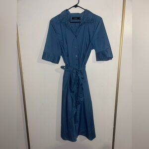 Ralph Lauren Blue  Midi Shirt Dress